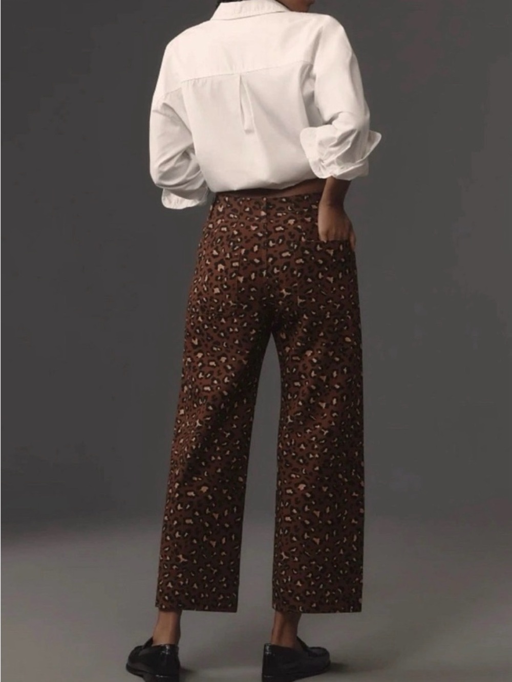 Anthropologie Maeve Collette Wide-Leg Cropped Ponte Pants - Picture 2 of 10